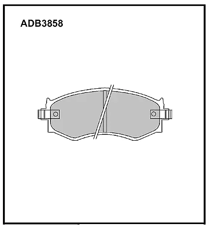 Тормозные колодки дисковые, комплект ALLIED NIPPON ADB3858 5J9Y0 ZE 1441280319