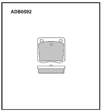 Тормозные колодки дисковые, комплект ALLIED NIPPON ADB0592 1441280351 LDC 3F6 изображение 0