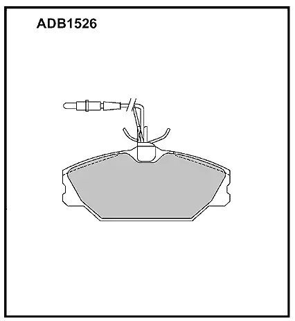 Тормозные колодки дисковые, комплект ALLIED NIPPON 1441280363 BX8S B ADB1526