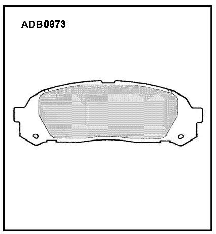 Тормозные колодки дисковые, комплект ALLIED NIPPON 1 Q0I4 ADB0973 1420935141