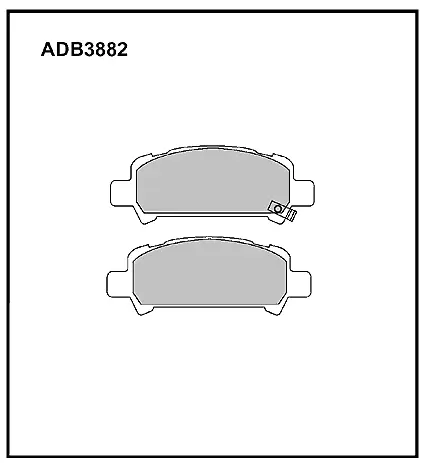 Тормозные колодки дисковые, комплект ALLIED NIPPON OMW R5 ADB3882 1420938417