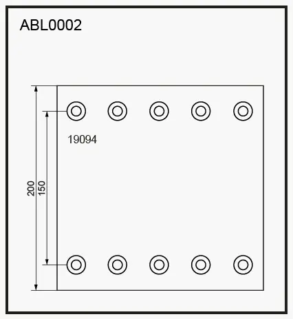 Тормозные накладки, башмаки ALLIED NIPPON 1441280623 6FWQKX J ABL0002