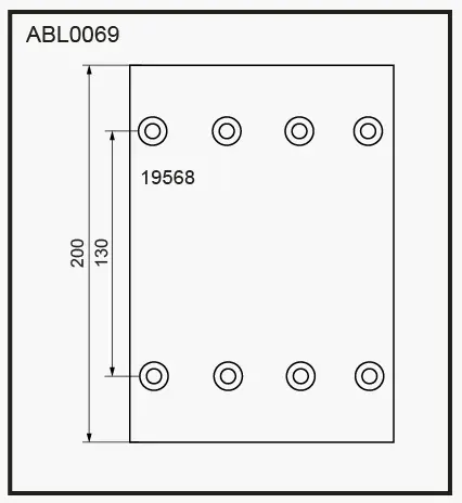 Тормозные накладки, башмаки ALLIED NIPPON H3 K0A6 ABL0069 1441280675