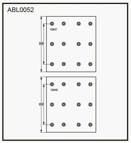 Тормозные накладки, башмаки ALLIED NIPPON 1441280677 ABL0052 15 ETVGC