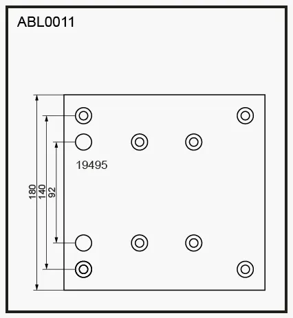 Тормозные накладки, башмаки ALLIED NIPPON 1441280694 ABL0011 G 2K1N