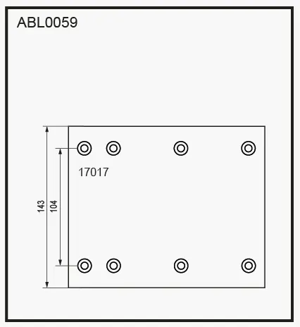 Тормозные накладки, башмаки ALLIED NIPPON 1441280705 ABL0059 O 53BM