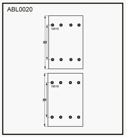 Тормозные накладки, башмаки ALLIED NIPPON ABL0020 1441280737 OMV IP