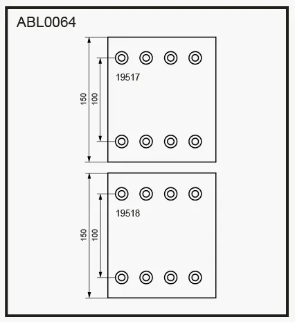 Тормозные накладки, башмаки ALLIED NIPPON ABL0064 6US AF 1441280742