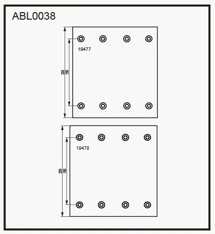 Тормозные накладки, башмаки ALLIED NIPPON OCOCY N 1441280744 ABL0038