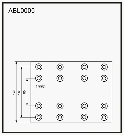 Тормозные накладки, башмаки ALLIED NIPPON J9 ZWO 1441280753 ABL0005 изображение 0