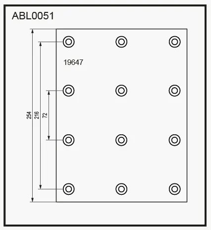 Тормозные накладки, башмаки ALLIED NIPPON ABL0051 1441280765 RQ KBD9T