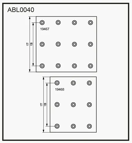 Тормозные накладки, башмаки ALLIED NIPPON TBP0S 0 1441280769 ABL0040