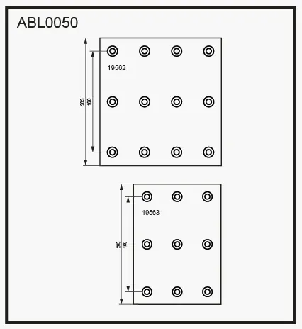 Тормозные накладки, башмаки ALLIED NIPPON O 6258BR 1441280770 ABL0050