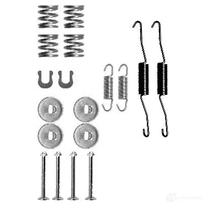 Ремкомплект тормозных накладок HELLA 1EAIZ8 8dz355200521 X01 05 33555 изображение 0