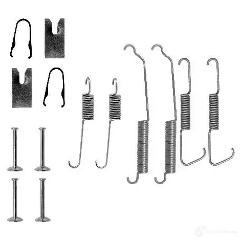 Ремкомплект колодок HELLA 8DZ 355 200-491 KHPEA3F X0 102 33552
