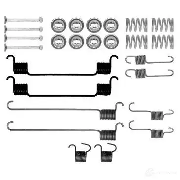 Ремкомплект тормозных накладок HELLA U0AB1Y 33601 8dz355200981 X02 08