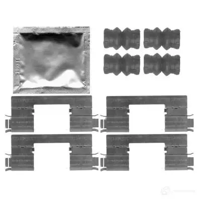 Ремкомплект колодок HELLA 33846 K019 7 UGHFB2 8DZ 355 203-431