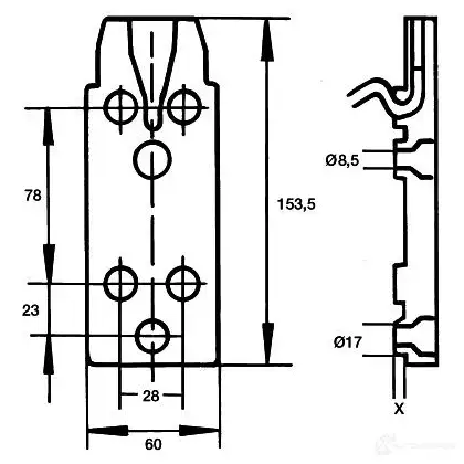Корпус наружного зеркала HELLA GFDQ FX 9bp501237002 4082300146844 4443437