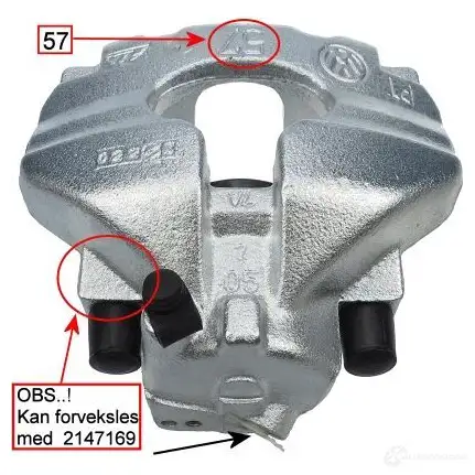 Тормозной суппорт HELLA 23812 8AC 355 391-411 AC 9141 FG77MJE - Изображение 1