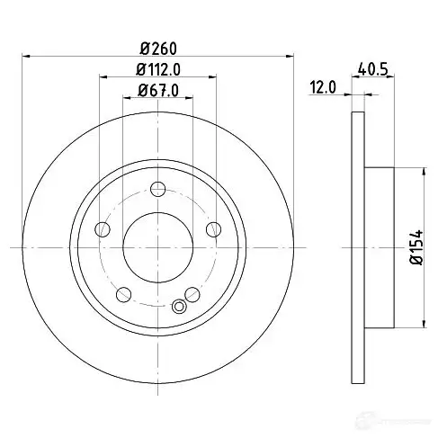 Тормозной диск HELLA 5215 4PRO 8DD 355 105-971 31164 JJJXPL