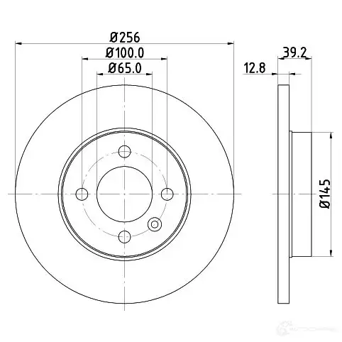 Тормозной диск HELLA 53913PR O 30731 8DD 355 101-641 OHHZKX изображение 0