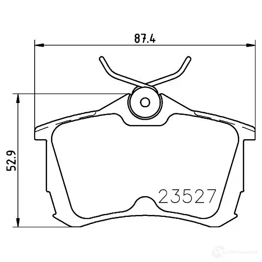Тормозной диск HELLA VHUXV 523 31 8dd355104011 30968