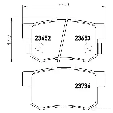 Тормозной диск HELLA 5240 3 30608 ZV61K 8dd355100411