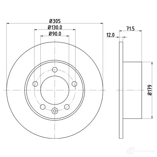 Тормозной барабан HELLA LMHXJDJ 6391 3 33394 8dt355301711
