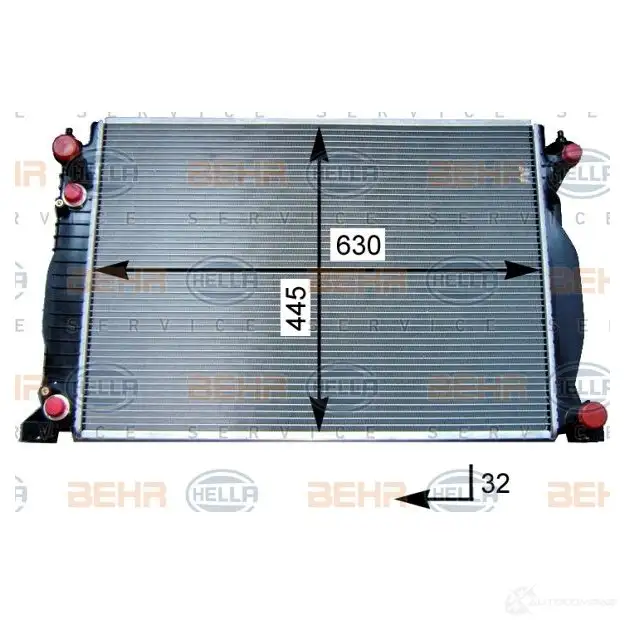 Тормозной шланг HELLA 8ah355460371 0GG44 AH60 37 24845