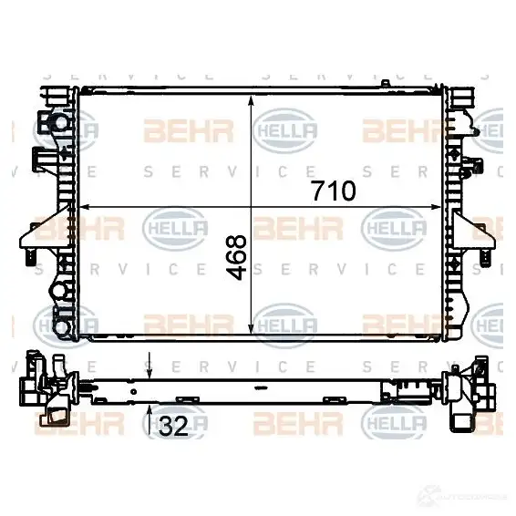 Тормозной шланг HELLA 25540 8ah355467521 JSE85OK AH 6752