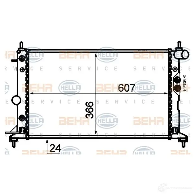 Тормозной шланг HELLA 8ah355466261 25419 AH662 6 APFS08