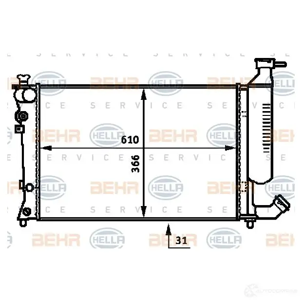 Тормозной шланг HELLA 25167 8ah355463621 A H6362 DZ8VHCD изображение 0