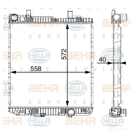 Главный тормозной цилиндр HELLA 8am355502261 BCHSWZ AM 0226 26124