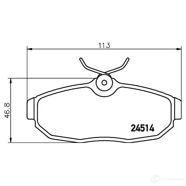 Тормозные колодки, комплект HELLA 8db355013111 29290 7987D1082 245 14 - Изображение 1