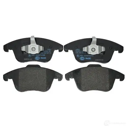 Тормозные колодки дисковые, комплект HELLA 8DB 355 037-781 JE A9XKR 1437446730 - Изображение 1