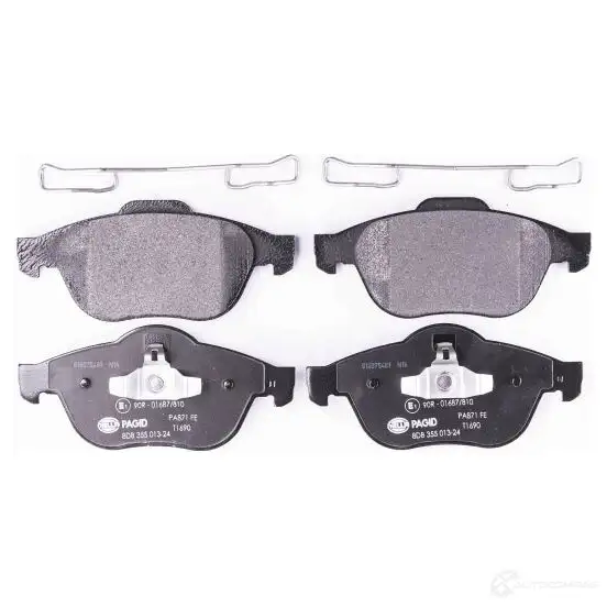 Тормозные колодки дисковые, комплект HELLA 29303 23 245 24536 8DB 355 013-241 изображение 0