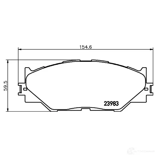 Тормозные колодки дисковые, комплект HELLA 8294D1178 239 83 29208 8DB 355 012-241 - Изображение 1