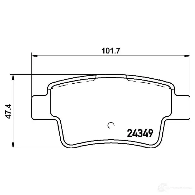 Тормозные колодки, комплект HELLA 29223 8db355012391 2434 9 8746D1537 - Изображение 1