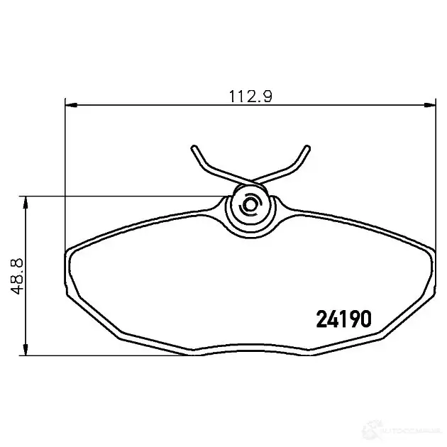 Тормозные колодки, комплект HELLA 7845D944 2 4190 29181 8db355011961 - Изображение 1