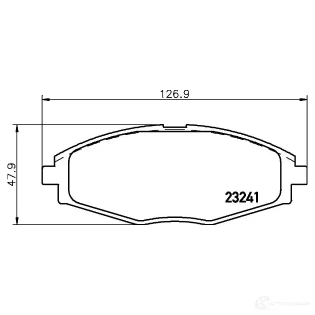 Тормозные колодки дисковые, комплект HELLA 8433D1321 8DB 355 017-021 29677 23 241 изображение 0