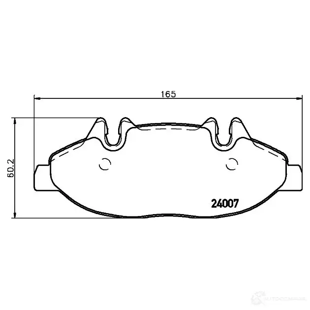 Тормозные колодки дисковые, комплект HELLA 29062 8DB 355 010-651 T1382 240 07 - Изображение 1