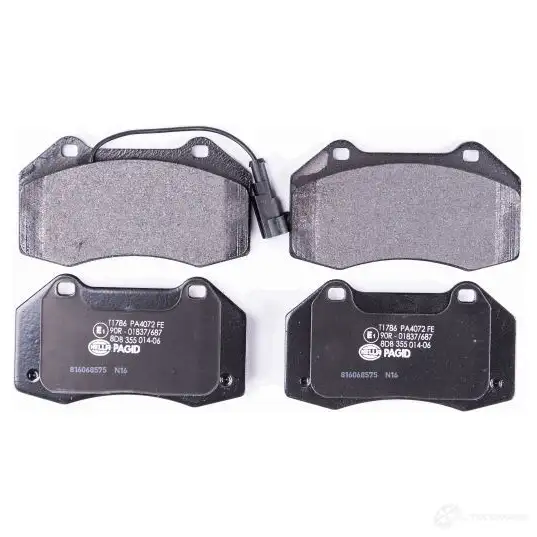Тормозные колодки, комплект HELLA 2 4162 8db355014061 29384 24687 изображение 1
