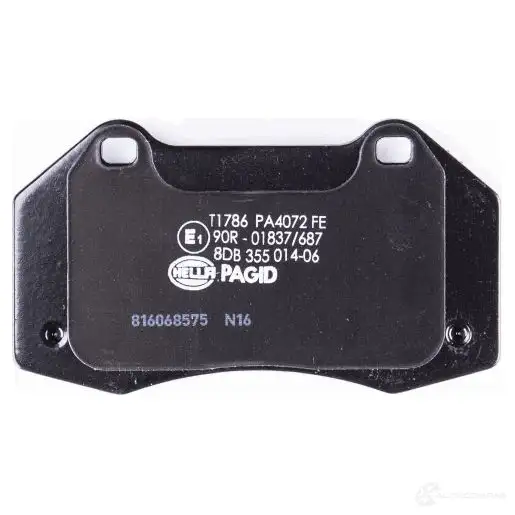 Тормозные колодки, комплект HELLA 2 4162 8db355014061 29384 24687 изображение 2