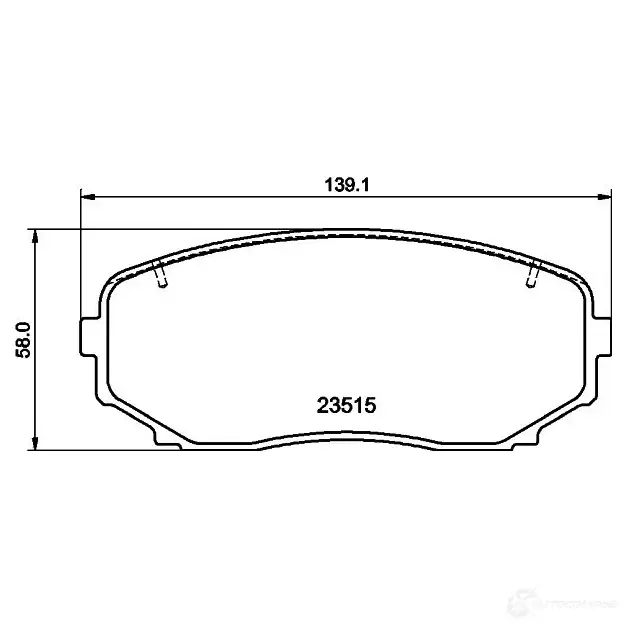Тормозные колодки дисковые, комплект HELLA 8DB 355 032-941 N H4ZCY 1437446819
