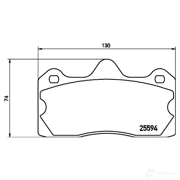 Тормозные колодки, комплект HELLA 8db355020391 8813D1599 29999 255 94 - Изображение 1