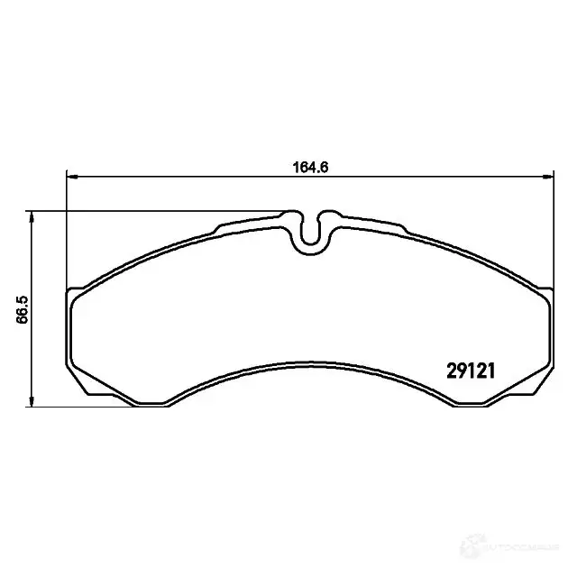 Тормозные колодки дисковые, комплект HELLA 8DB 355 005-411 8687D1487 29 121 28573 - Изображение 1