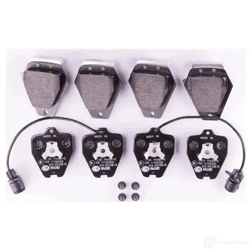 Тормозные колодки дисковые, комплект HELLA 21 452 28887 21454 8DB 355 008-781 изображение 1