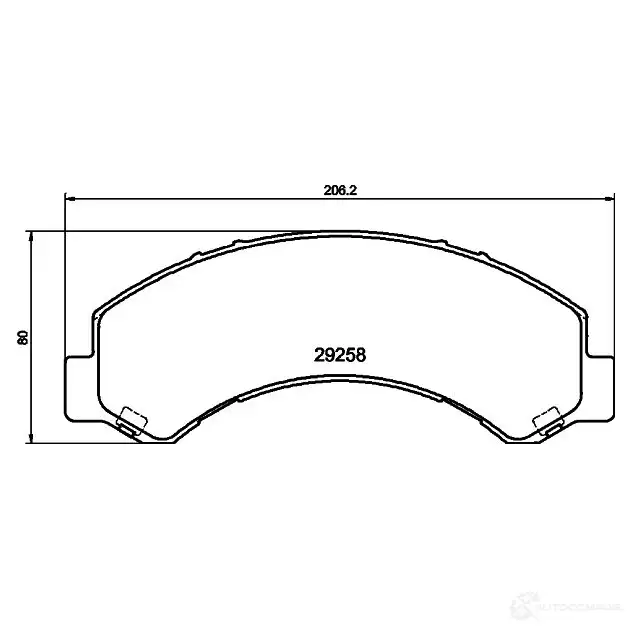 Тормозные колодки дисковые, комплект HELLA 1437954957 L OU2AD 8DB 355 040-281