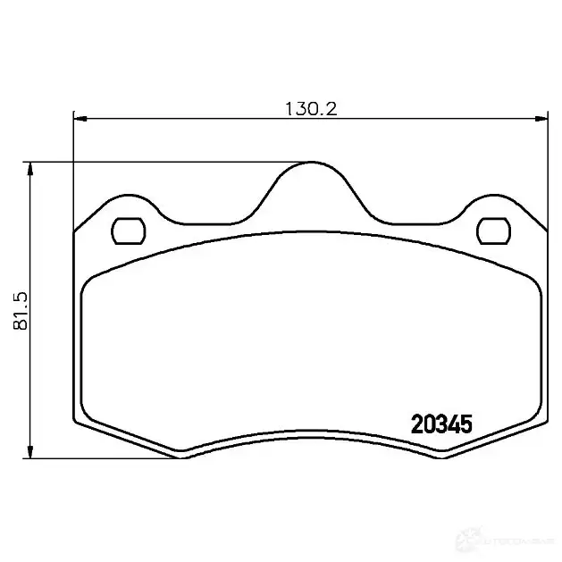 Тормозные колодки, комплект HELLA 2034 5 29403 8db355014251 T1809 - Изображение 1