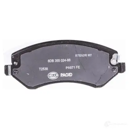 Тормозные колодки, комплект HELLA 30225 8db355024881 22382 223 81 изображение 2